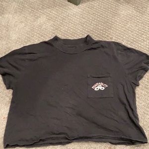 Black cropped shirt (girls size L (10))